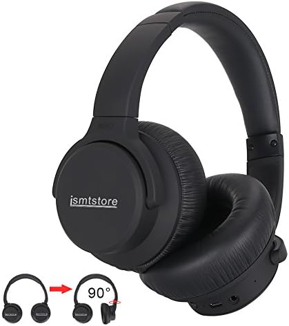 Active Noise Cancelling Headphones Over Ear Bluetooth Headphones, ismtstore Wired and Wireless Headphones, Built-in Mic Hi-Fi Stereo Deep Bass Headset, Soft Memory-Protein Earmuffs for Cellphone/PC/TV