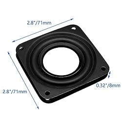 4 Pcs 3 Inch Square Rotating Bearing Plate, 150lbs