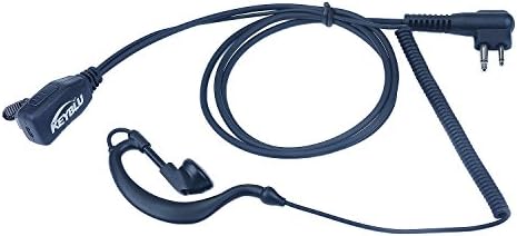 KEYBLU G Shape CP185 CLS1410 Earpiece Headset PTT Mic Compatible for Motorola Two Way Radio RDU2020 CP200D