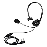 Retevis Two Way Radio Earpiece with Mic Noise Cancelling Headset for Kenwood Retevis RT21 RT22 RT27 Baofeng UV-5R UV-82 BF-F8HP Walkie Talkie (1 Pack)