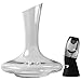 Wine Decanter - 100% Hand Blown Lead-free Crystal Glass and Aerator Set | Restaurant-Style Oxygen Infuser for Red and White Wines | Handblown Funnel Pourer | Prime Deal