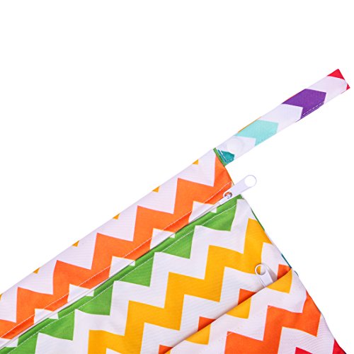 image for UMLIFE Baby Wet and Dry Cloth Diaper Bags Waterproof Nappy Organizer B