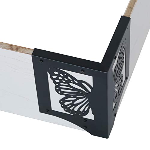 Raised Garden Bed Decorative Corner Bracket Connectors for Flower Beds