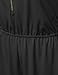 Awesome21 Zipper Front Surplice Romper Black Size S