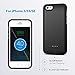 iPhone 5 5S SE Battery Case, 4000mAh Portable Protective Charging Case Extended Rechargeable Charger Case for iPhone 5/ 5S/ SE (4.0 inch)
