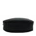 Double Zip Half Moon Crossbody Bag Black