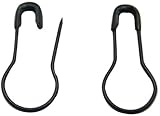 MERSUII Pack Of 300 0.8" Metal Black safety Pins/Gourd Pin/Bulb Pin/Calabash Pin Bead Needle Pins DIY Home Accessories , Suitable for the Tailor