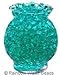 JellyBeadZ Brand Crystal Water Gel Beads for Wedding Party Decor Crystal Soil Jelly Balls Water Pearls Vase Filler Centerpieces 20 Bags - Aqua Blue