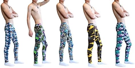 ARCITON Men's Low Rise Leggings Long Johns Thermal Pant