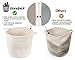 INDRESSME Large Cotton Rope Storage Basket - Woven Toys Basket in Baby Room, Nursery Storage Hamper, Baby Laundry Bins Warm Beige Blanket Basket with Handles for Diaper Home Decor 16.0