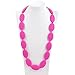 Consider It Maid Silicone Teething Necklace for Mom to Wear - FREE E-BOOK - BPA FREE and FDA Approved - Original (Violet Red)