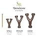 Benebone Wishbone Durable Dog Chew Toy for Aggressive Chewers, Real Chicken, Made in USA, Small, for Any breed