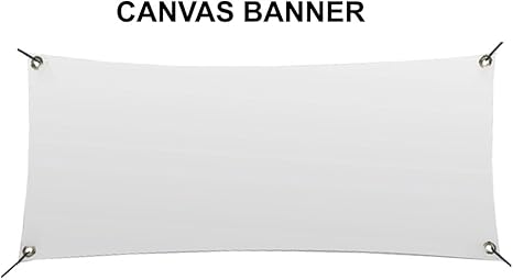 Amazon Com 3 X 5 Blank Canvas Banner Office Products