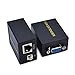 VGA Extender, MACTIS 197ft VGA Video Extender Transmitter Receiver Over Cat5e Cat6 Ethernet Cable (up to 60m, Sender+Receiver)