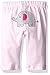 Nannette Baby Girls' 3 Piece Tees and Pant Set with A Butt Applique, Elephant, 0-3 Months