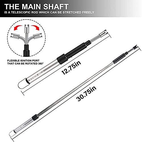 XTENDR ARCS V2 Extendable 2.5 Feet. Arc Extra Long Lighter, Flameless