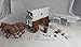 Classic Toy Soldiers, Inc Marx American Civil War Confederate Ambulance Wagon with Brown Body and Gray Tops