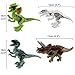 jiistar 16pcs Dinosaur Building Blocks Toys - 16pcs Dinos Toy,Buildable Dinosaur Building Blocks Figures with Movable Jaws,Including T Rex,Triceratops, Velociraptor, Best Gift for Kids Boys and Girls