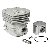 Max Motosports Cylinder Piston Rebuild Kit Assembly For Husqvarna 350 346 351 353 Chainsaw 44mm