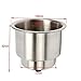 Amarine Made Stainless Steel Cup Drink Holder with Drain Marine Boat Rv Camper primary