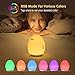 Night Lights for Kids - Baby Nursery Light Bedside Lamp for Breastfeeding with Dimming Function, Color Changing Mode, Rechargeable Night Light with Eye Caring LED, Touch Control, 1H Timer, Up to 100H