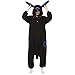 ESY Costume Adult Pajamas Cosplay Onesie Black Blue Umbreon L