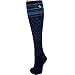 Sockwell Women's Floral Pindot Socks, Small/Medium, Navy