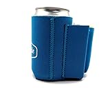 Beer Can Coolie With Cigarette And Lighter Holder (Blue)