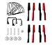 BTG Crash Parts Main Rotor Blades Propellers Protectors Landing Skid Main Gears LED Cover for Wltoys V686 V686g V686k Quadcopter