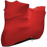 WinPower Indoor Motorcycle Cover, Soft Stretch Motorbike Cover, 96inches | Elastic Breathable Dustproof Scratchproof Cover for Motorbikes Bikes, Ideal for Indoor Use, Not Waterproof