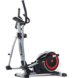 YAMMY Professional Elliptical Cross Trainer, Cardio Home Office Fitness Workout Machine with 8 Resistance Levels with Quiet Brake System Max User Weight 150 Kg