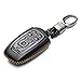 Vitodeco Genuine Leather Smart Key Fob Case Cover Compatible with Lincoln Continental, MKC, MKZ, MKX (2017 - 2022), Navigator (2018 - 2022), Nautilus (2020 - 2022) - 5 Buttons, Black