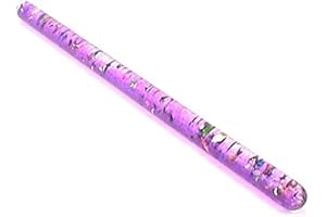Star Magic Glitter Mystical Confetti Wand 11" Liquid Filled Wonder Tube Costume Accessory Princess Fairy Wizard Pretend Play(Purple)