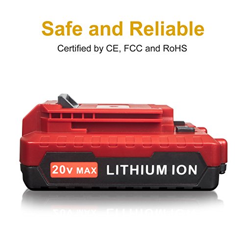 FLAGPOWER 20V MAX 2.0AH Lithium Battery For Porter Cable PCC685L PCC682L PCC680L Cordless Power Tools