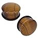 ZS Tiger Eye Natural Stone Brown Ear Plugs Single Flare Ear Gauges Expander with O-Ring Body Piercing (Gauge=7/16