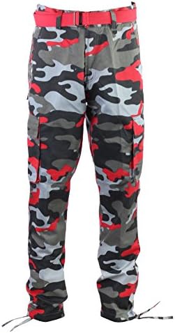 Access Men's Big & Tall Camouflage Cargo Pants with Belt
