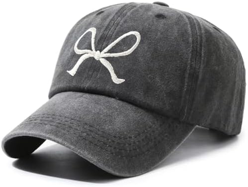 Pink Bow Embroidered Baseball Cap for Women Trucker Hat  display picture 1