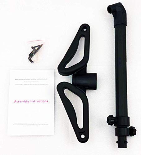 New improved 2019 version adjustable handlebar for Segway Ninebot MINI S, LITE, PRO, multi-function retractable 2-in-1 kit handle bar easy installation (Segway not included)