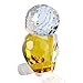 H&D HYALINE & DORA Yellow Mini Crystal Owl Figurine Collection Paperweight Table Centerpiece Ornament