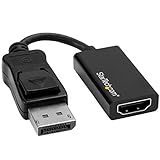 StarTech.com DisplayPort to HDMI Adapter - 4K 60Hz - Video Converter for Your DP Computer and HDMI TV or Computer Monitor (DP2HD4K60S)
