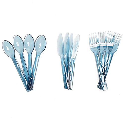 Eurohike 12 Piece Cutlery Set, Blue, One Size