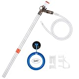 Aquarium Gravel Cleaner - Aquarium Cleaning Pump Kit with Air-Pressing Button and Adjustable Water Flow Controller Clamp for Fish Tank Siphon Vacuum Gravel Cleaning and Water Changing