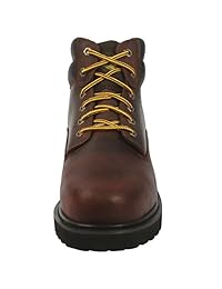 Botas de trabajo de acero para hombre, 6.0 in, zapatos de seguridad antideslizantes y botas de trabajo eléctricas de peligro