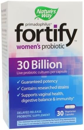 Nature's Way Primadophilus Fortify Women's Probiotic 30 Billion, Vegetarian Capsules - 3PC