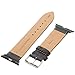 Gilden for Apple 42mm Gator-Grain Calfskin Black Watch Strap F30XL-0124-SMART (Fits 42 Millimeter Apple Watch, Extra Long, Black)
