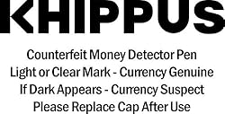 Khippus Counterfeit Bill Money Detector Pen, The