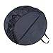 Topnaca MTB Mountain Road Bike Cycling Soft Wheel Bag with Nylon (Black (Pack of 2))