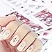 48 Sheets Mixed Nail Art Stickers, AKWOX Nail Art Water Transfer Sticker Home Manicure Decals with Flowers Feather Animal Cat for Women Toenails and Fingernails Decor DIY Nail Tips