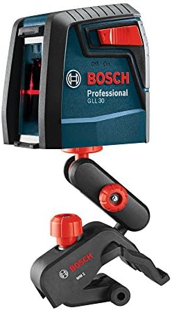 Bosch GLL30 2 Line Self Leveling Cross Line Laser Level (Renewed)