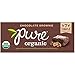 (Discontinued By Manufacturer)Pure Organic Chocolate Brownie Bar, Gluten-Free, Certified Organic, Non-GMO, Vegan, Kosher, Plant Based Whole Food Nutrition Bar, 1.7 ounce (Pack of 12)